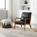 Fauteuil de style moderne — fauteuil à structure en bois massif et revêtement rembourré