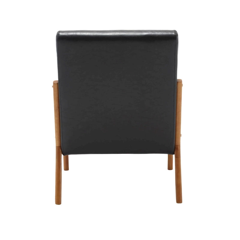 Fauteuil de style moderne — fauteuil à structure en bois massif et revêtement rembourré