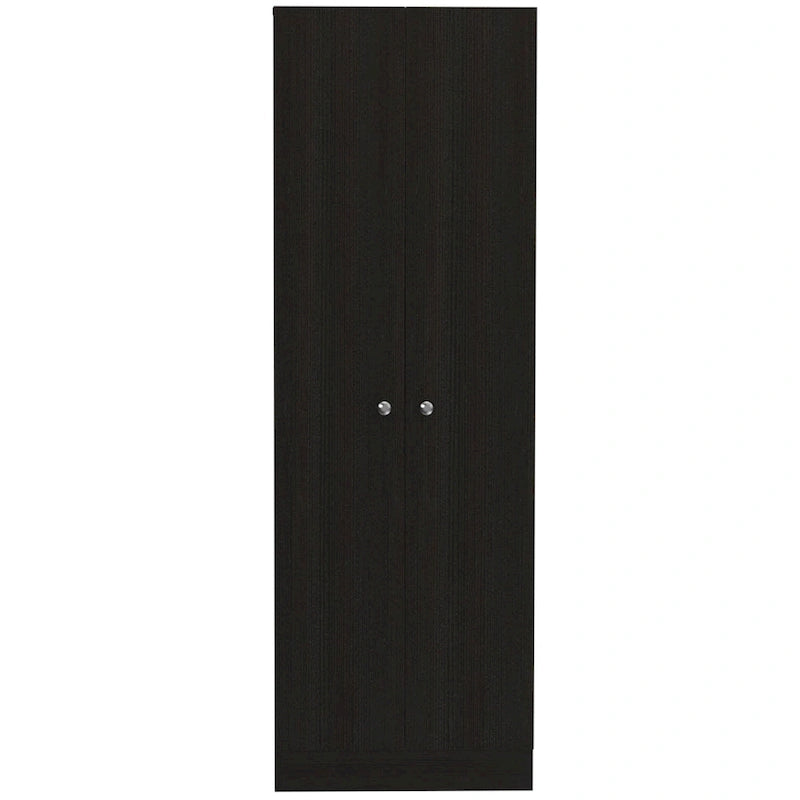 Garde-manger ou armoire de rangement en bois noir 71 po