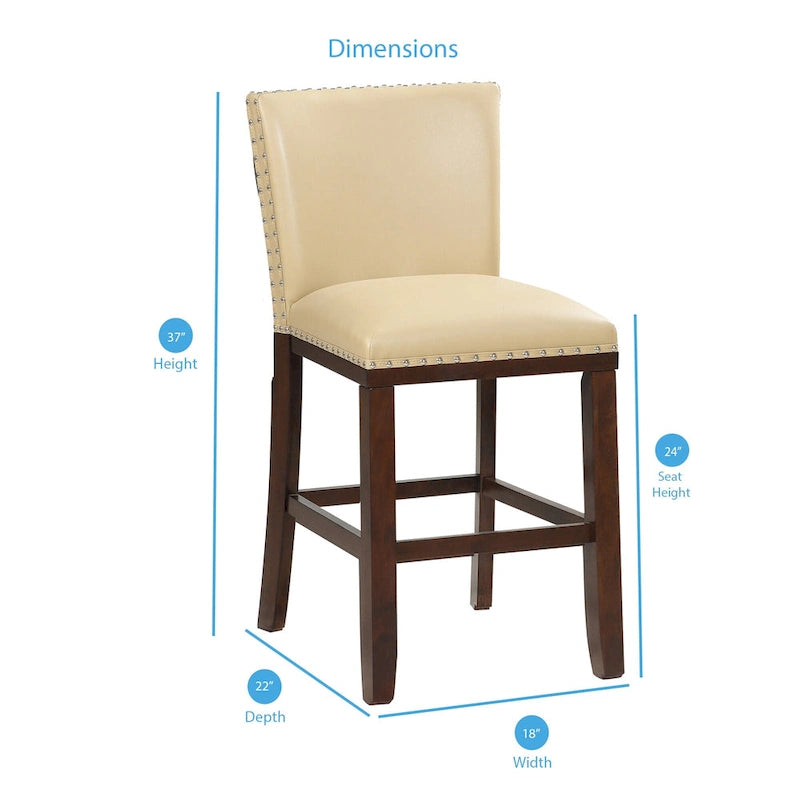Tabouret haut rembourré