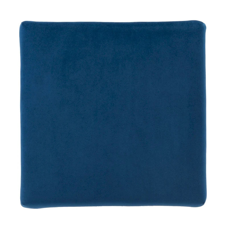 Pouf carré en velours luxueux