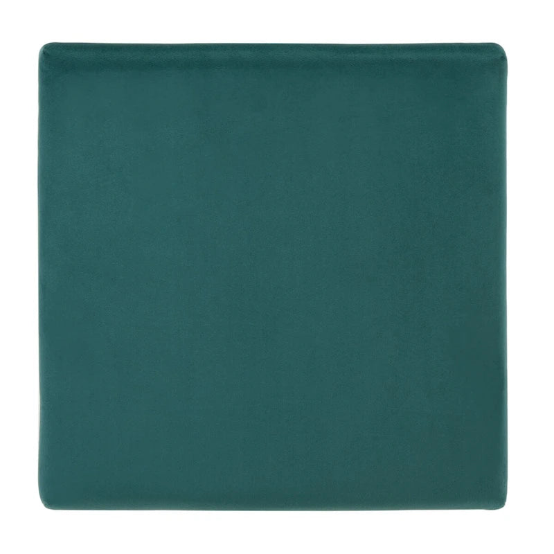 Pouf carré en velours luxueux