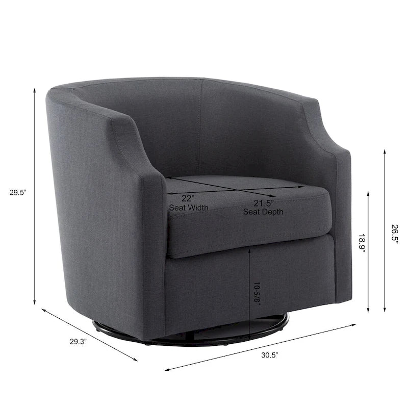 Fauteuil pivotant et inclinable pour salon