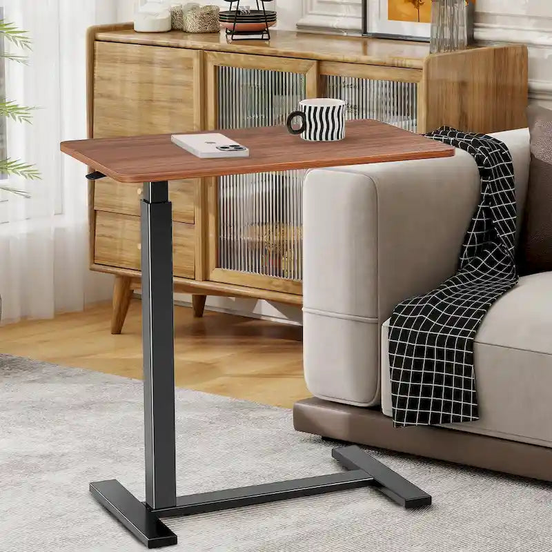 Bureau assis-debout mobile à roulettes