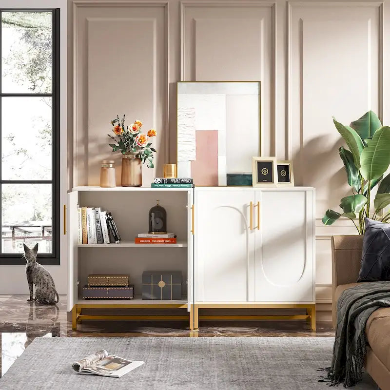 Buffet quatre portes moderne avec rangement