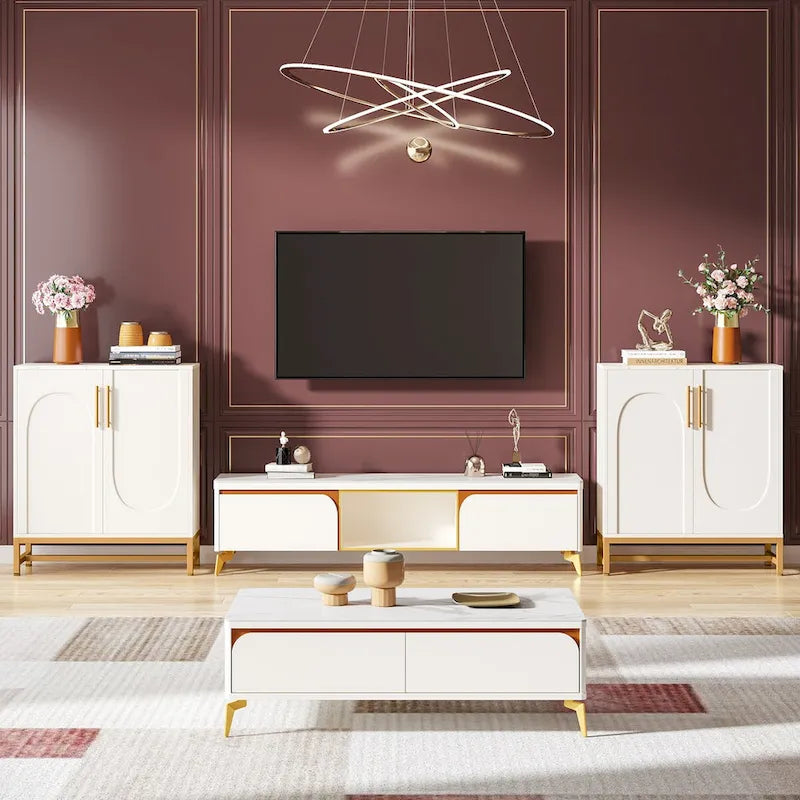 Buffet quatre portes moderne avec rangement